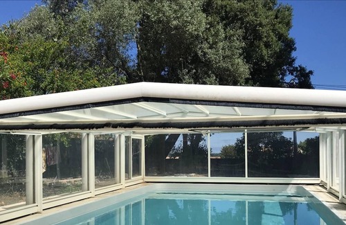 Servian Villa | Homerez - Villa for 8 ppl. with swimming-pool, garden and terrace at Servian