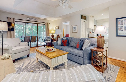 West Beach House | Homey cottage with pool near beach access & golf