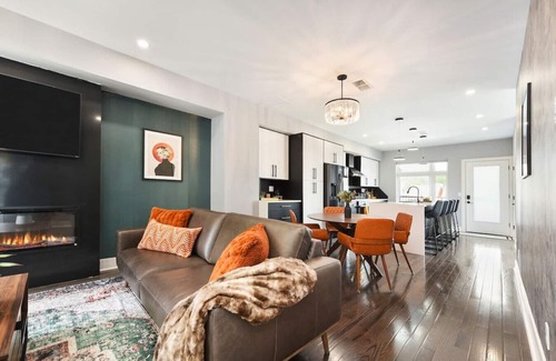 Lawrenceville House | ★ HostWise Stays ★ Rooftop Deck Sunsets, Fire Pit Nights, Walk to Fun