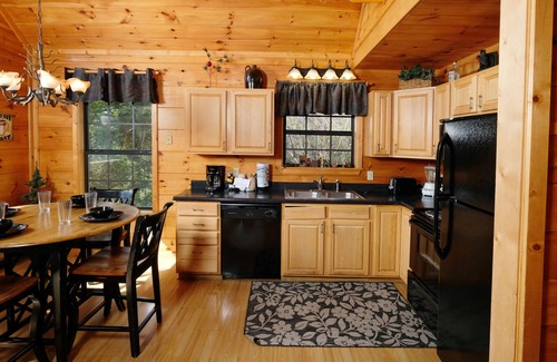Caton Cabin | Hot tub and pool table- perfect 2 BR log cabin!