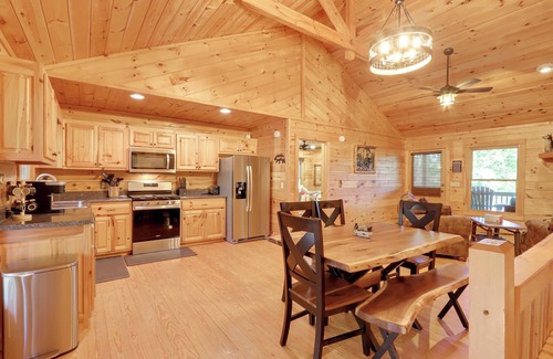 Blue Ridge Cabin | Hot Tub & Fire Pit: Secluded Blue Ridge Cabin!