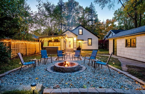 Harters Heights House | Hot Tub, Fire Pit—Walk to Notre Dame and Downtown