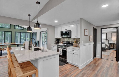 Locust Lake Village House | Hot Tub, Fire Pit, Gazebo & Arcade | Sleeps 8