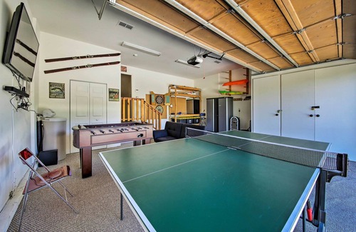 Castle Glen Estates House | Hot Tub, Game Room & 2 Decks: Luxe Big Bear Home