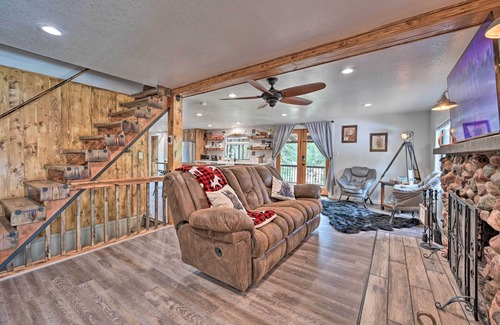 Pine Cabin | Hot Tub, Game Room: Dog-Friendly Pine Cabin!