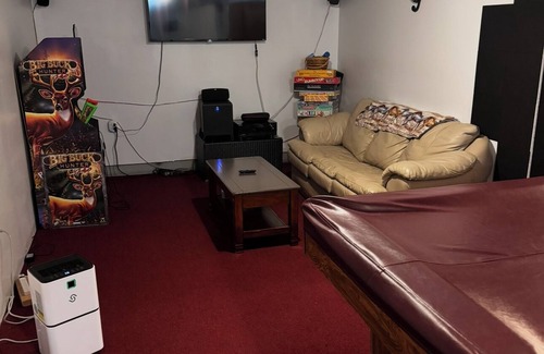 White Pine House | Hot tub gaming house.