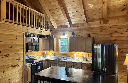 Carbon Hill House | Hot tub, Log Fireplace, Large Fire pit, large decks.