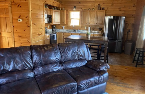 Carbon Hill House | Hot tub, Log Fireplace, Large Fire pit, large decks.