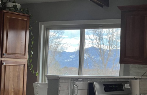 Briargate House | Hot Tub & Mountain Views; Theatre; Sauna; Piano; Two tier deck; Kid’s room