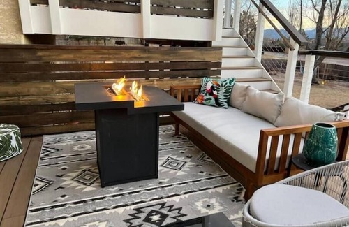 Briargate House | Hot Tub & Mountain Views; Theatre; Sauna; Piano; Two tier deck; Kid’s room