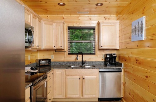 Chalet Village North House | Hot Tub w/Mountain View, Cozy Cabin, Newer Build