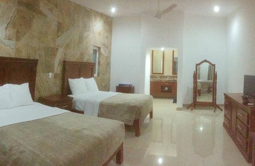 San Blas Hotel | Hotel Room #1, 2 Queen Beds, Private Bath, Pool & Spa with Hidromassage