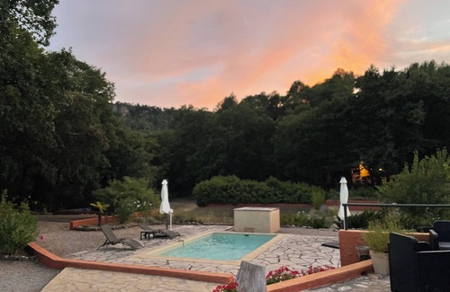 Salernes House | House for 2 people in an estate with swimming pools, tennis court and river