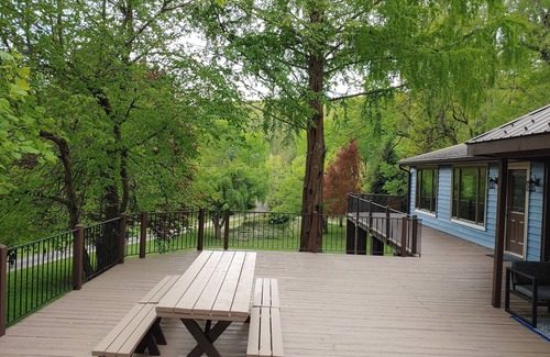 Boone House | House on Creek, Huge Deck, Gorgeous Property with Pond, 5 min to Downtown Boone