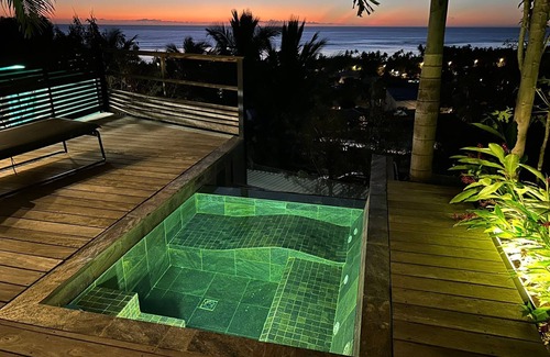 La Saline Les Bains House | House with panoramic view of the lagoon from the jacuzzi.