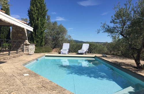 Les Vans House | House with panoramic views, heated pool. 4-star national rating.