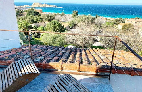 L'Ile-Rousse House | House with private pool, Rooftop roof, sea and city views