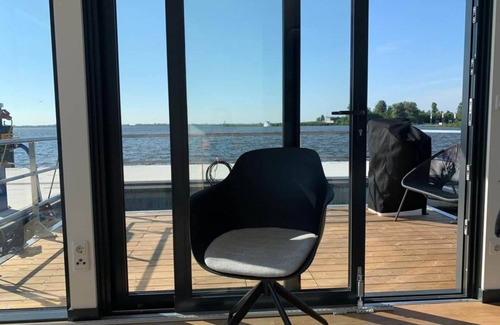 Offingawier Boat Rental | Houseboat Sneekermeer with Sun Deck