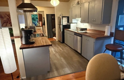 Jacoby Creek House | Humboldt Haven: Gorgeous Home for 10 w Gardens, Firepits, Forest & Bay Views