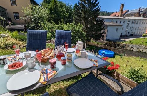 Sebnitz Apartment | HW4B - Urlaubsmagie - Zentral mit Gemeinschaftsgarten, -Pool & -Sauna