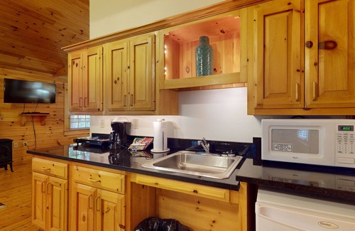 Northport Cabin | Idyllic dog-friendly studio cabin with AC, fireplace & WiFi
