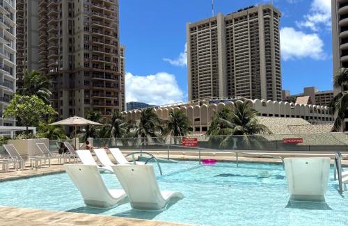 Waikiki House | Ilikai Apt 1822-2BR2BA Modern Unit with Ocean &Harbor Views No resort fees
