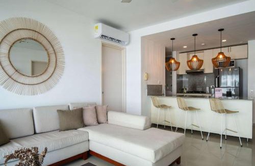 La Boquilla Apartment | Impeccable 2BR with Charming Balcony in Sunset Beach
