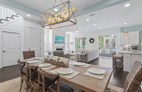 Watercolor House | In the Key of the Sea! Private Saltwater Pool & Hot Tub | Free 6 Bikes + 6-Seater Golf Cart Included