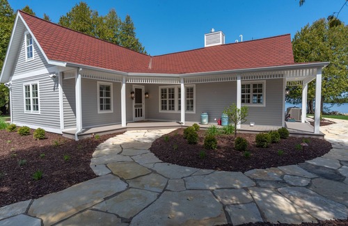 Fish Creek House | In town, on the water, dock, sleeps 12, brand new construction!
