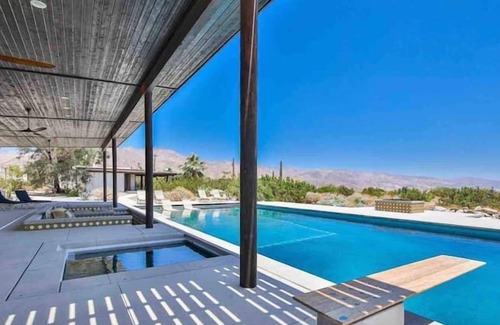 Indio Hills House | Incredible deals, secluded 5 acres, best pool area, views, rooftop, large deck.