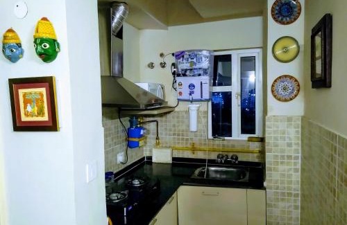 Noida Apartment | Independent Charming Studio with balcony Urban view