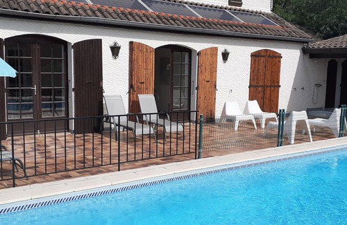 Chauzon House | Independent quiet cottage with heated pool in southern Ardèche 6/7 persons