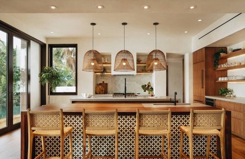 Great Cruz Bay Villa | Indo House St. John : Stunning Modern Indonesian Waterfront Villa