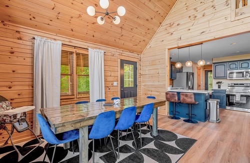 Wolf Laurel Cabin | Indoor Slides ~ Mountain Views ~Game Room ~Hot Tub