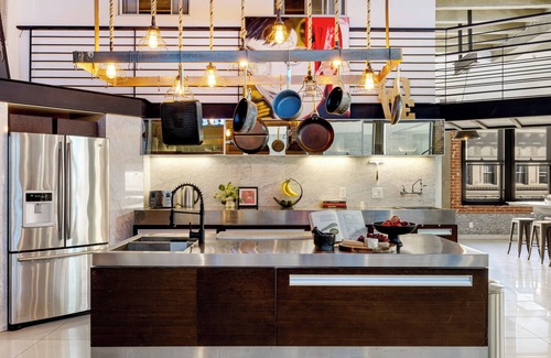 Historic Core House | Industrial-Chic DTLA Loft with Rooftop & City Views | Skyline Lofts by AvantStay