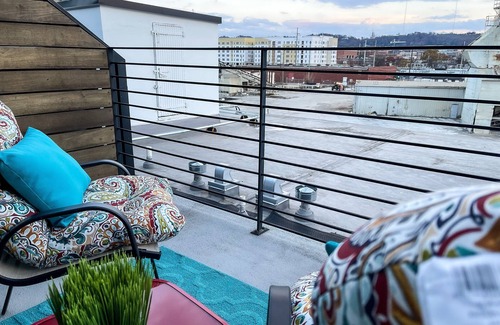 Five Points South Apartment | Industrial Loft Downtown | Stylish & Convenient