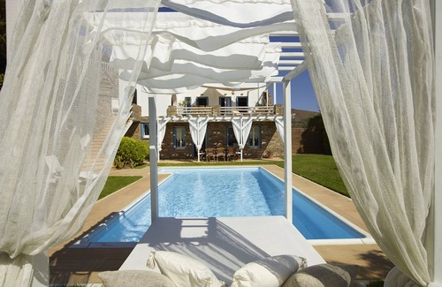 Andros Villa | Infinite Serenity: Villa Etheria – 4 Bed Luxury, Private pool, Gym