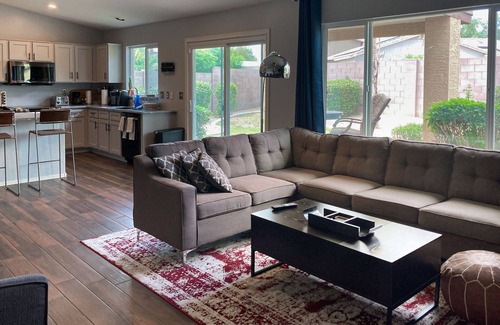 Estrella Vista House | Inviting home with patio, enclosed yard, fireplace, office, streaming, W/D, AC