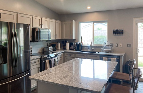 Estrella Vista House | Inviting home with patio, enclosed yard, fireplace, office, streaming, W/D, AC