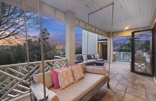 Isle of Palms House | IOP Home, Ocean and Intracoastal Views! Private Pool and widow's walk balcony!