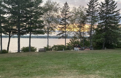 Fort Kent Mills House | Island Escape on Long Lake with beautiful views on Long Lake.