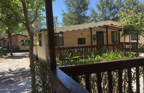 Viareggio Ski Chalet | Italy mobile home on Tuscan coast at famlie Camping near Sea, Pisa