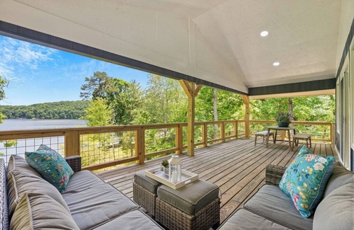 Spring City House | It’s a Shore Thing! Lakefront Retreat on Watts Bar Lake -Dock, 1500 sq ft decks