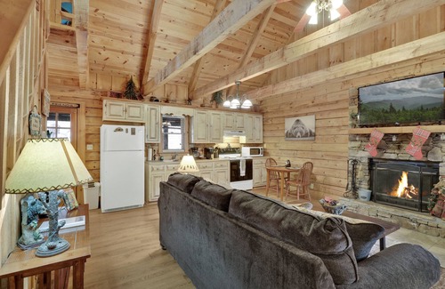Gatlinburg - Pigeon Forge Cabin | "Its All Good In The Woods" rustic cabin w/hot-tub