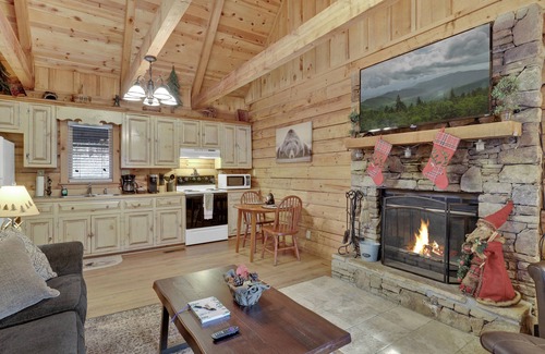 Gatlinburg - Pigeon Forge Cabin | "Its All Good In The Woods" rustic cabin w/hot-tub