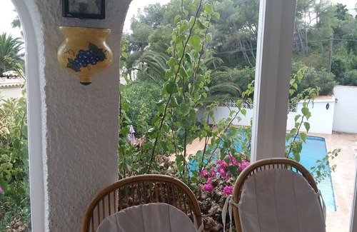 Balcon del Mar Villa | Javea: Pretty 4-bedroom villa with swimming pool and wooded garden with terrace and barbecue