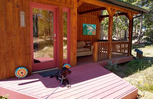 Coal Creek Cabin | Jetted Tub, Huge Deck, Fish tank and Romantic space for 2