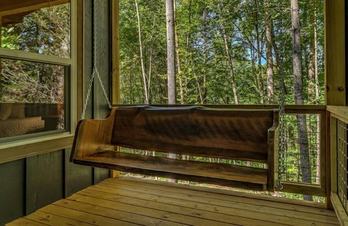 Epworth Cabin | JKJK Lodge - Pet Friendly | Fenced In Yard with Fire Pit | Hot Tub