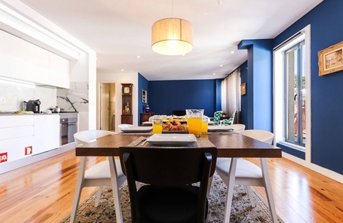 Sao Jose Apartment | JOIVY Bold & classy 2BR apt w/balcony in Baixa, moments from shopping streets
