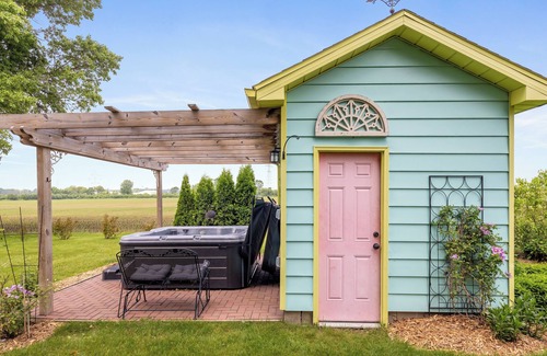 Sodus House | Juniper Presents: Vintage 1920s Farmhouse w/Barn, Hot Tub+Fire Pit